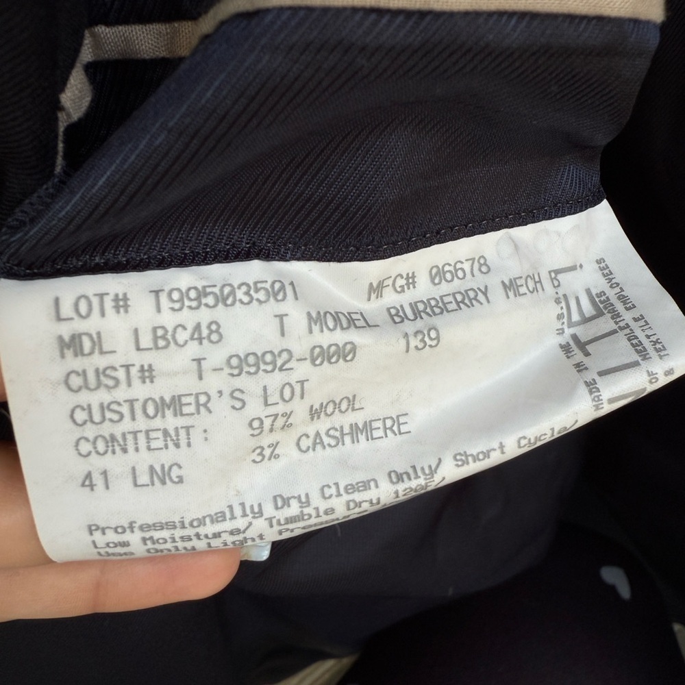 London Burberry Suite&Blazer Tailored jacket. Cashmere wool. Used.Like new LUX - Picture 13 of 15